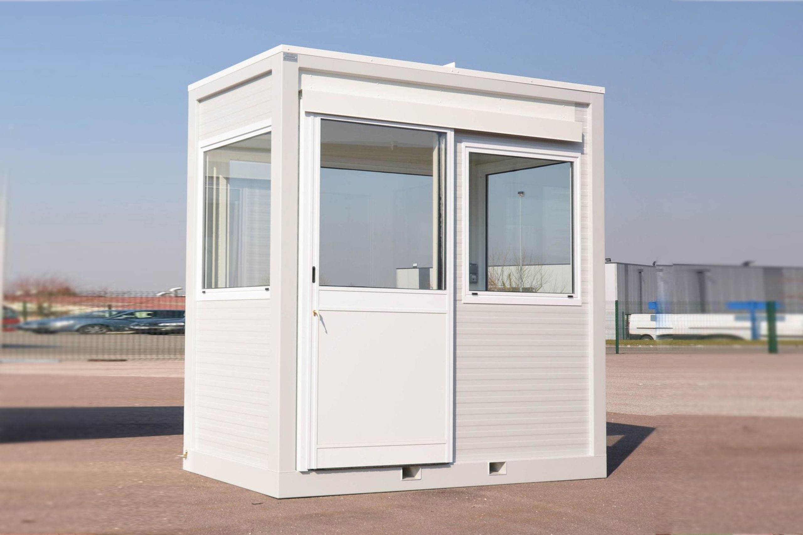 Guérite modulaire - militaire, sécurité, accueil, gardiennage, point de vente - résistante aux conditions climatiques_2