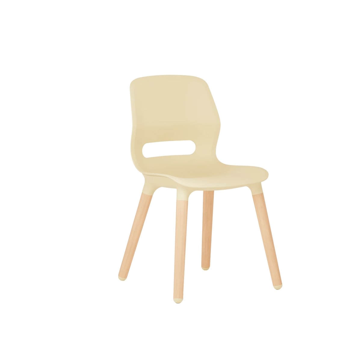 Chaise d'école à dossier incurvé, polyvalente et robuste - Jun Wood_2