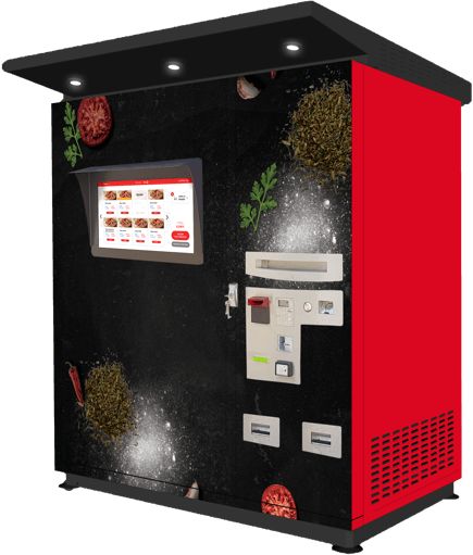 Distributeur automatique de pizza équipé d'un four à sole, 64 pizzas stockées - DIVA - SMART PIZZA - API TECH_0
