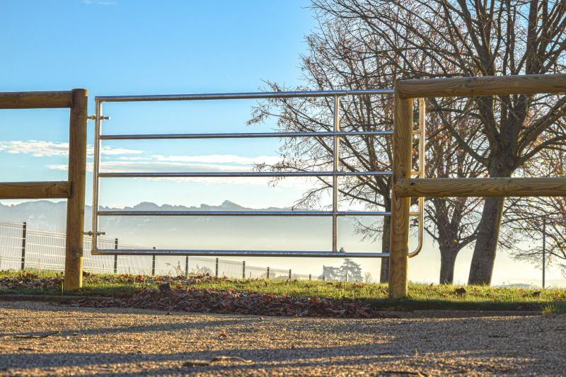 Porp1n - Barrière agricole galvanisée - Porte de prairie 1m à 1m70 - Extensible avec fermeture automatique_2