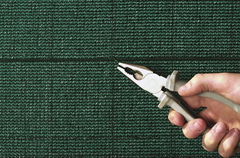 Brise-vue tissé 95% occultant - vert - 1 x 10 m - Totaltex_2