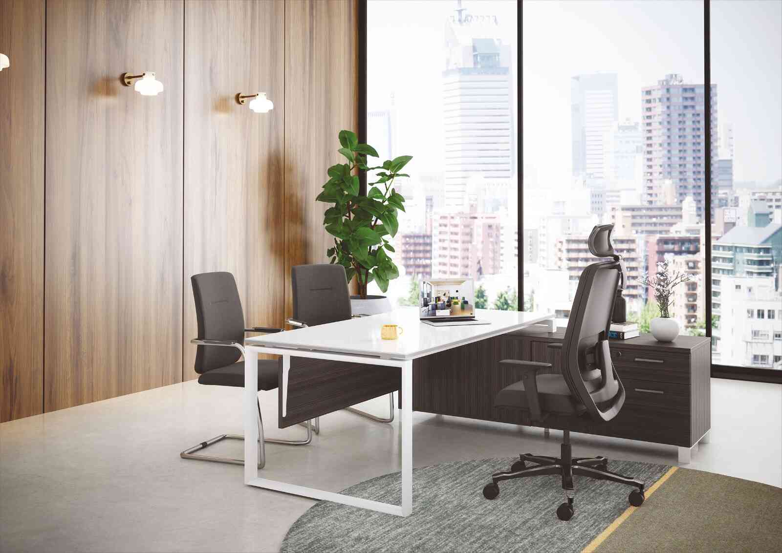 Fauteuil de direction ergonomique en cuir pleine fleur - soutien lombaire 2D - accoudoirs 4D - THEBOSS_2