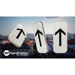 Panonceau prescriptions stationnement et arrêt M8a - flèche noire centrale - conforme NF et CE_2