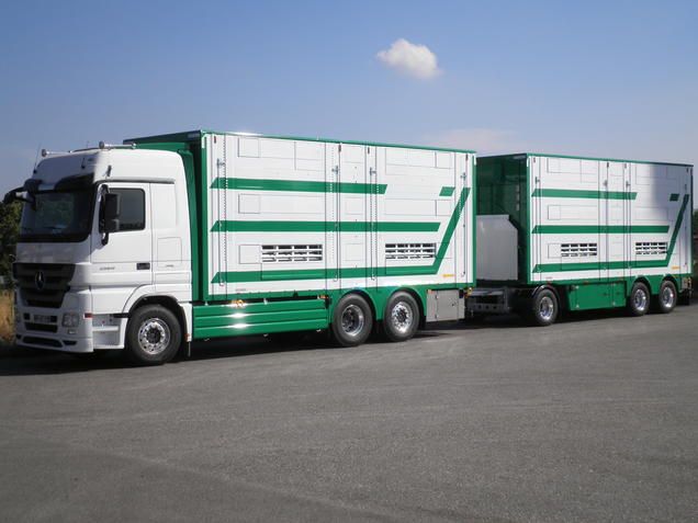 Bétaillère à 2, 3 ou 4 niveaux de chargement pour le transport de bétail