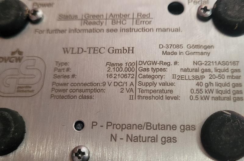 Brûleur à gaz de laboratoire WLD-TEC Flame 100_2