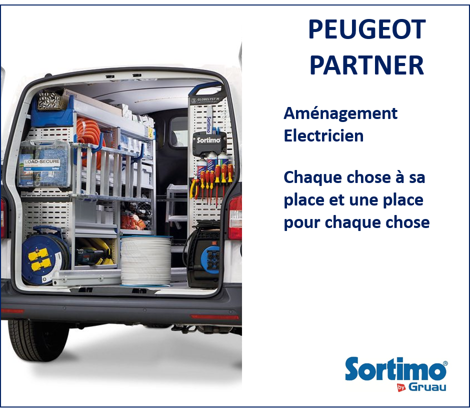 Établi pour aménagement de Peugeot Partner