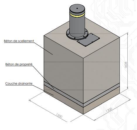 Borne escamotable automatique de défense titan-hr (k12)_3