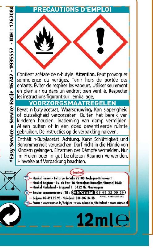 Rénovateur émail et synthétique RUBSON 12 ml - Répare éclats et rayures pour surfaces blanches_2