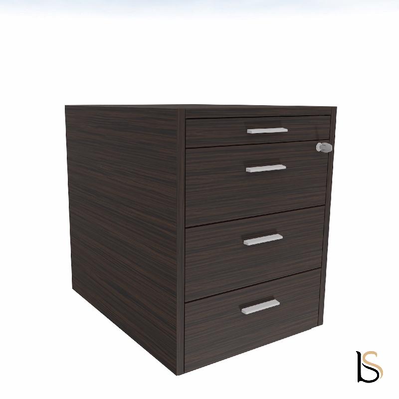 Caisson de rangement 3 tiroirs X9 - X10 - Officity. - Ébène_2