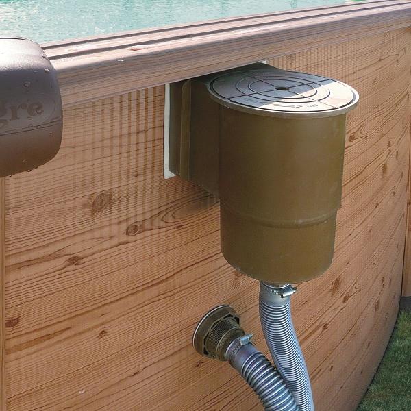 Piscine ovale acier 6,34m x 3,99m x h: 1,22m - imitation bois - filtration à sable - renforts apparents_2