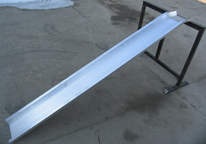 Rampe pour personnes à mobilité réduite - largeur int. 155mm - aluminium avec rebords - surface antidérapante - hauteur à franchir de 50 à 420mm_2