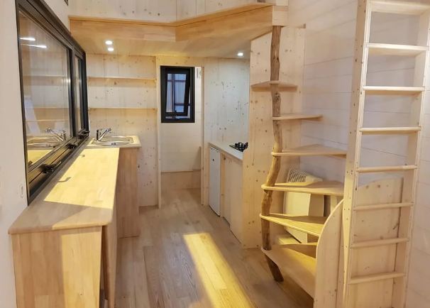 Tiny house résidentielle Lou - Maison mobile en bois, éco-responsable, sur mesure avec double mezzanine_2