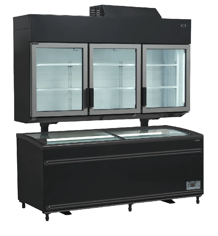 Congélateur armoire de supermarché MTF185B Noir TEFCOLD_2