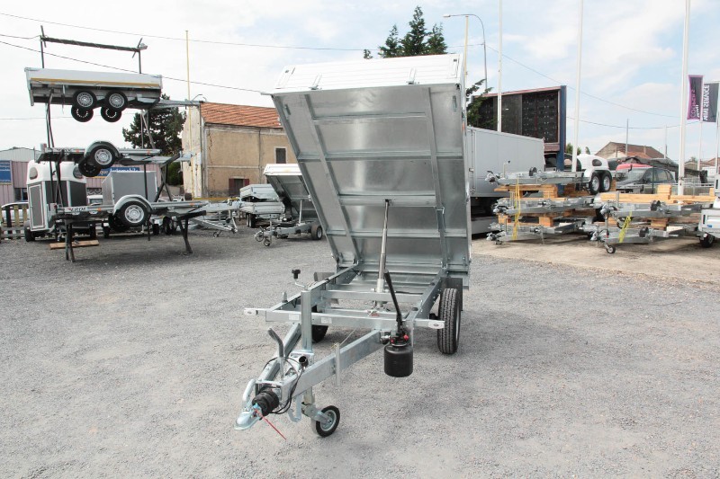 Remorque benne hydraulique ERDE EXPERT BE 150 F - Transport d'agglos et BA13 - Fabrication française_2