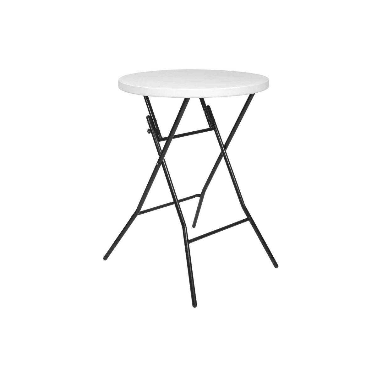 Mange-debout pliant 110x80 - housse stretch sable - intérieur/extérieur - usage professionnel_2