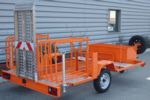 Remorque porte panneaux et feux tricolores de chantier sur mesure charge de 750Kg à 1100Kg_2