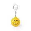 Tr234421 - Porte-clés antistress Shirley à personnaliser - Emoji jaune éclatant en PU - Ø4cm_2