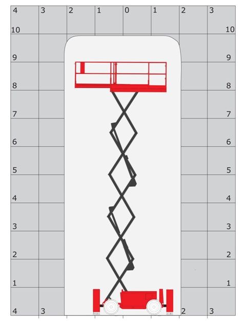 Nacelle ciseaux thermique Manitou 100 SC - 9,7 m - 4 opérateurs - tout-terrain_2