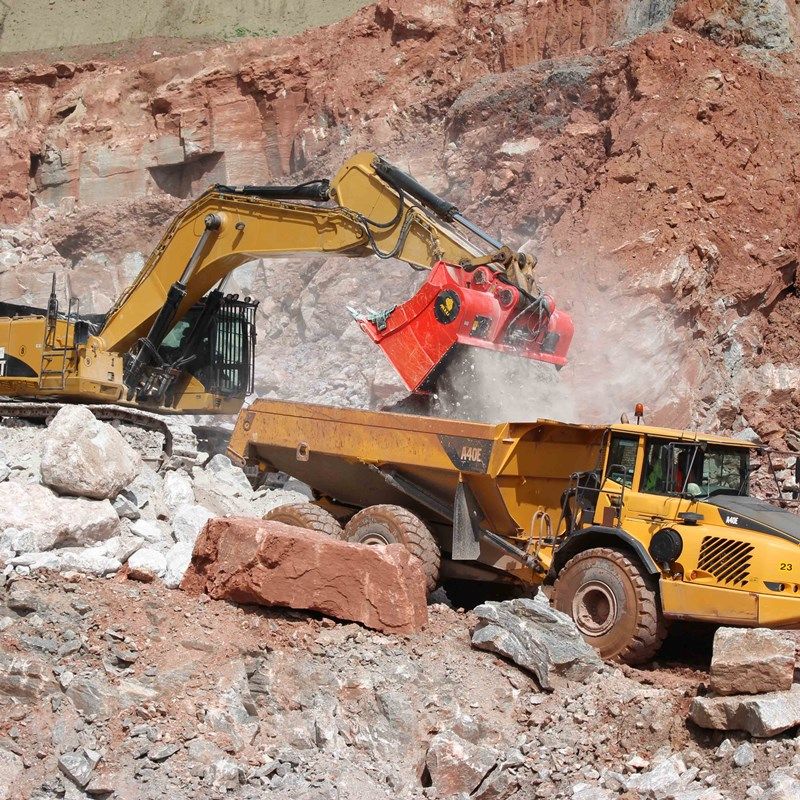 Allu M - Godets cribleurs - Allu - Poids de 7000 à 17000 kg pour carrières et opérations minières_3