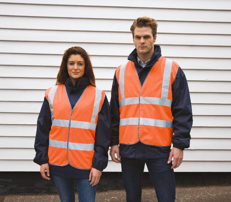 Gilet de sécurité High Viz Motorway - Réf: R201X - EN ISO 20471 catégorie 2 - Fluorescent Yellow/Orange_2