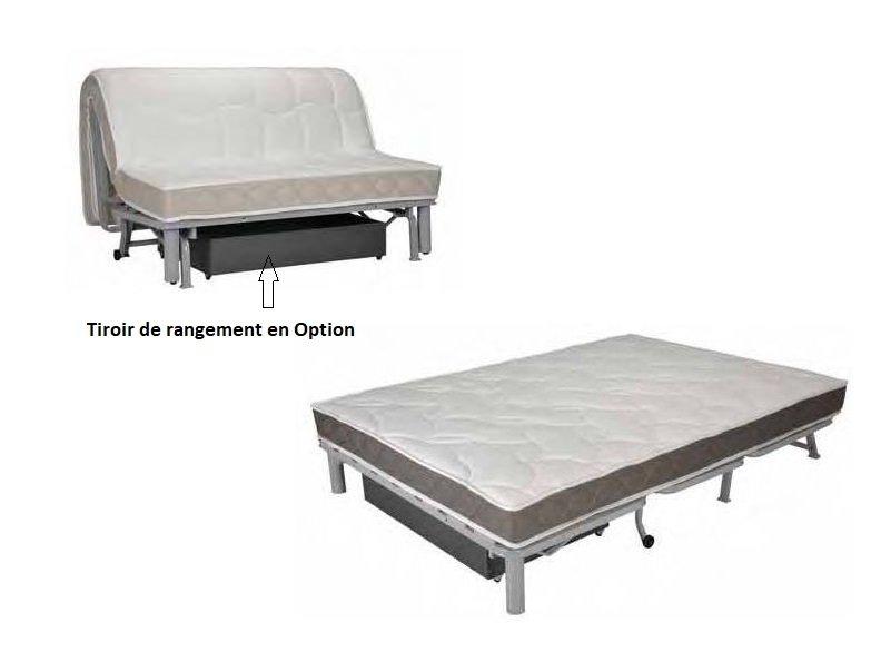 Banquette BZ Cornelia convertible 140x200 cm - Matelas Starconfort 15 cm - Fabrication française_2