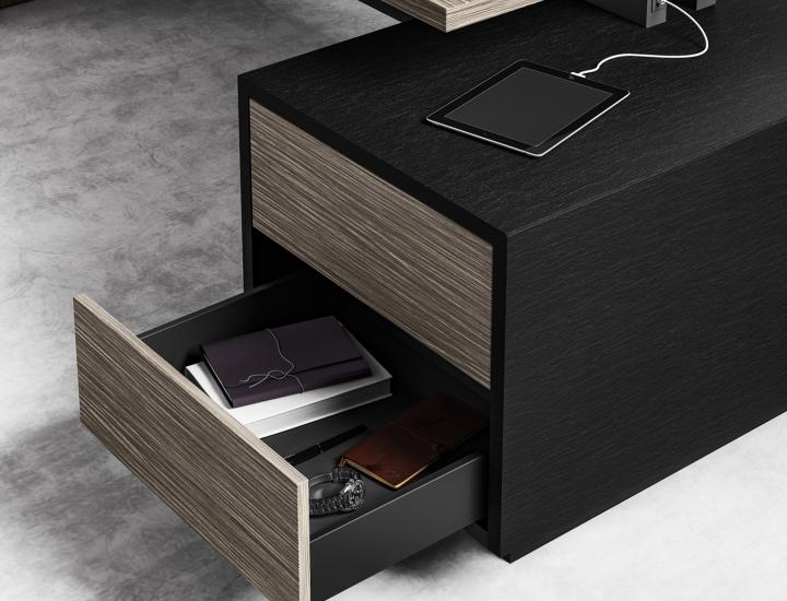 Bureau de direction droit ou en L avec storage ELITE - Ref : 174158_2