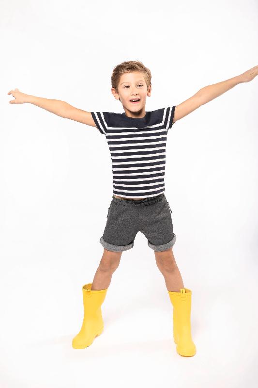 T-shirt marin col rond Bio enfant - Réf: K3035 - 100% coton biologique - Marque: Kariban_2