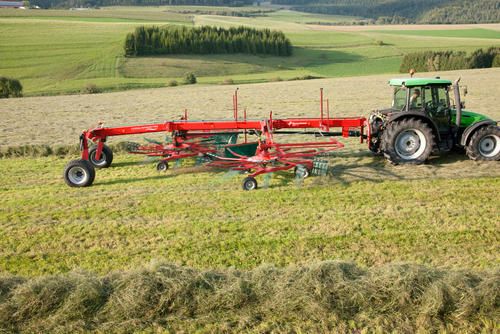 9577 S - Andaineur double rotor latéral Kverneland - Largeur de travail 7,70 m - Haut rendement_2