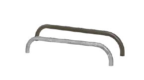 Arceau urbain de bordure par scellement direct - acier tube Ø 60 mm - 3 longueurs disponibles : 1000, 1500, 2000 mm_2