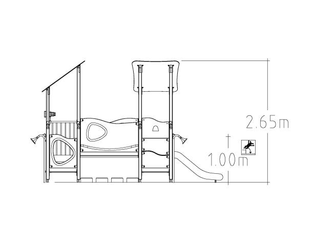 Structure multi-jeux pour enfants 3 à 5 ans - UniMini Hornavan 8098217 - Hags_2