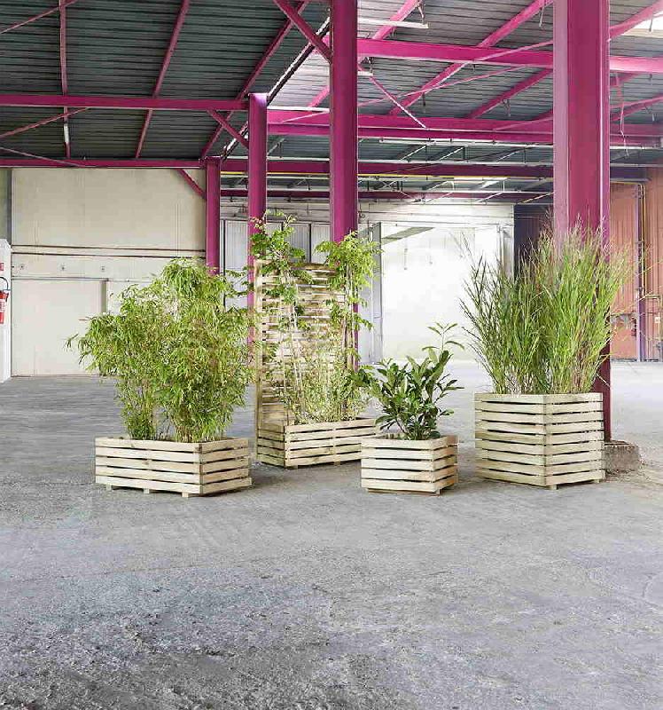 Bac à fleurs KÜB carré en pin - 169 L - 60 x 60 x 60,8 cm - Design moderne et robuste_2