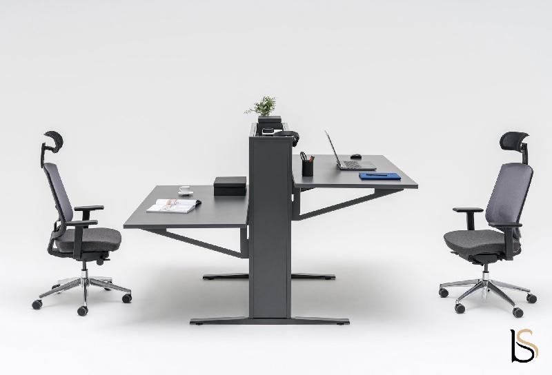 Bureau électrique 2 personnes Flow - MDD - 140, Anthracite_2