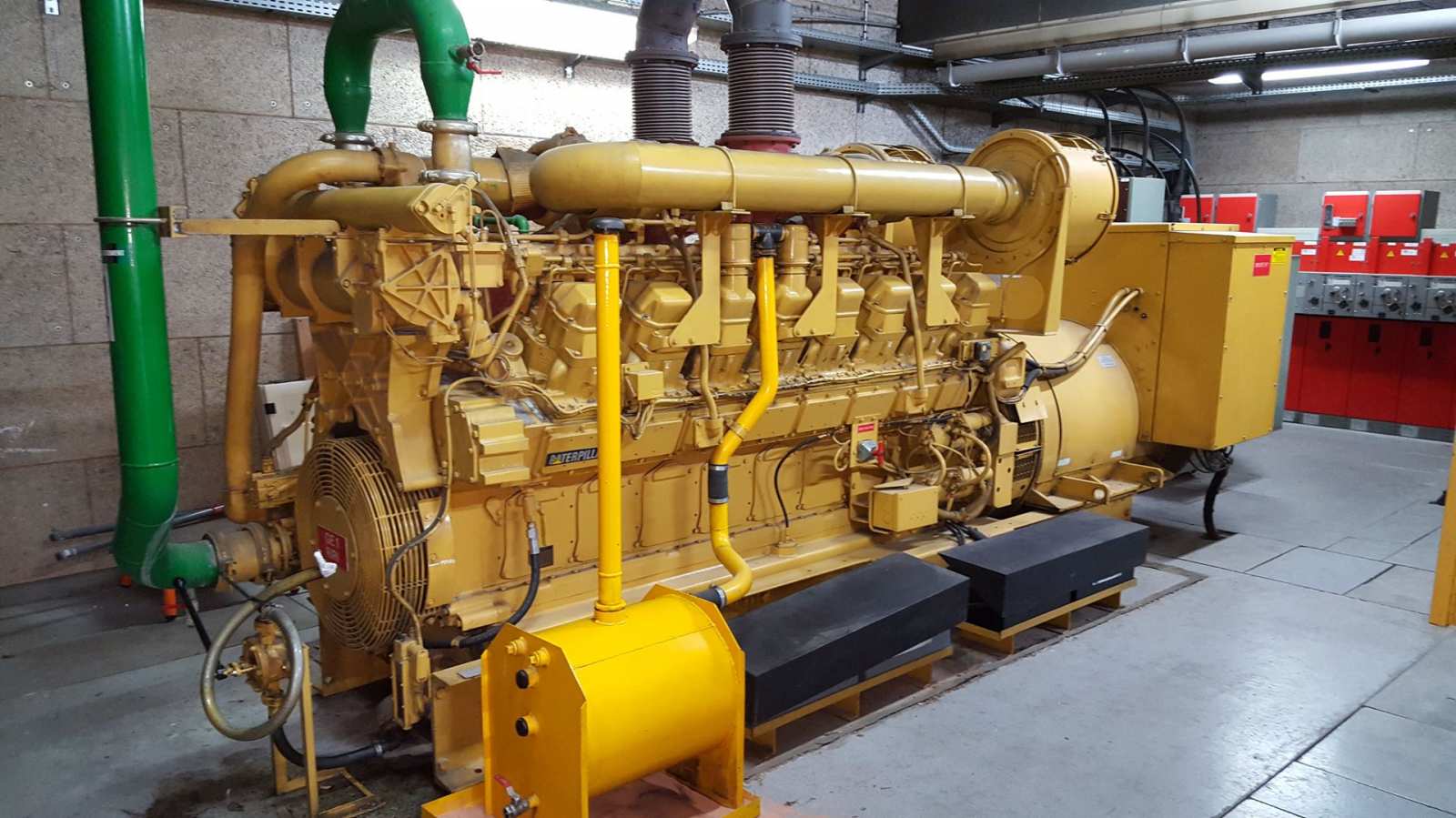 Centrale de  2 groupes électrogènes d'occasion - CATERPILLAR 2 X 3516 - 2 X 1650 KVA_2