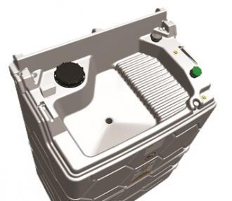 Cuve huile usée avec capot - 1500 litres - 307853_2