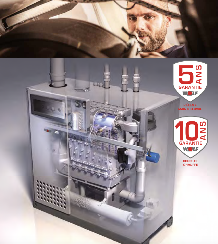MGK-2 Wolf - Chaudière à gaz à condensation - 130 à 1000 kW - Garantie 10 ans_2