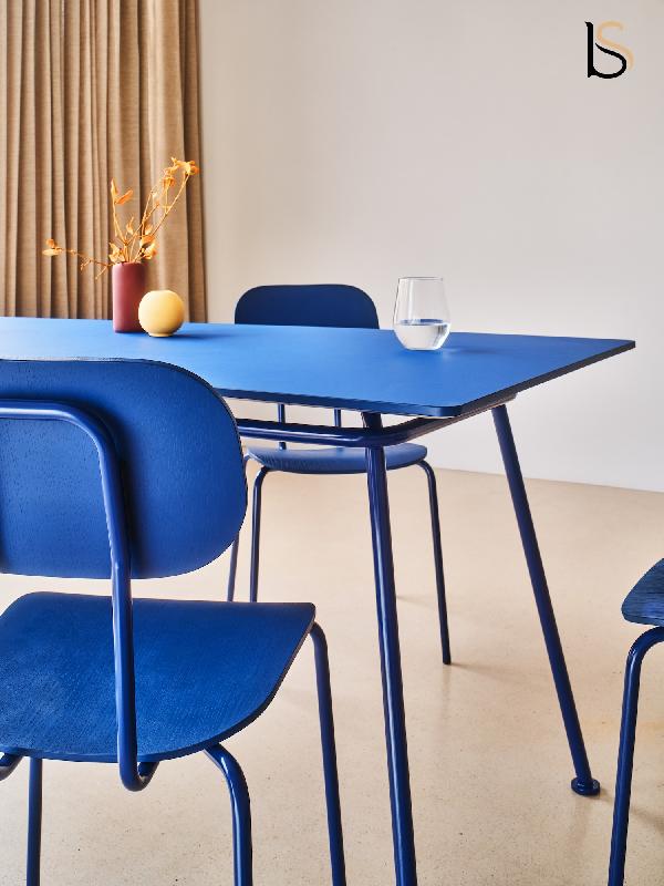 Table de Designer New Shool - MDD - 180, Bleu_2