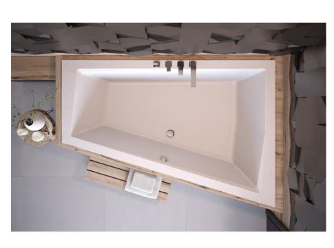 BAIGNOIRE D'ANGLE DROIT ULTIMA DUO 170 OU 180 CM ULTRA-SLIM_2