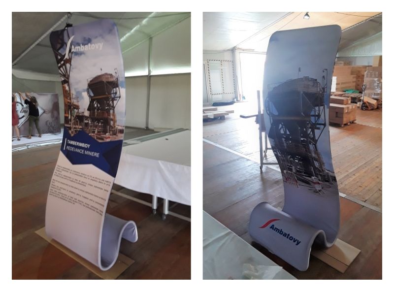 Totem Formulate Snake - Magik Expo - L 93 x H 230 x P 90 cm - Impression recto-verso et montage facile_2