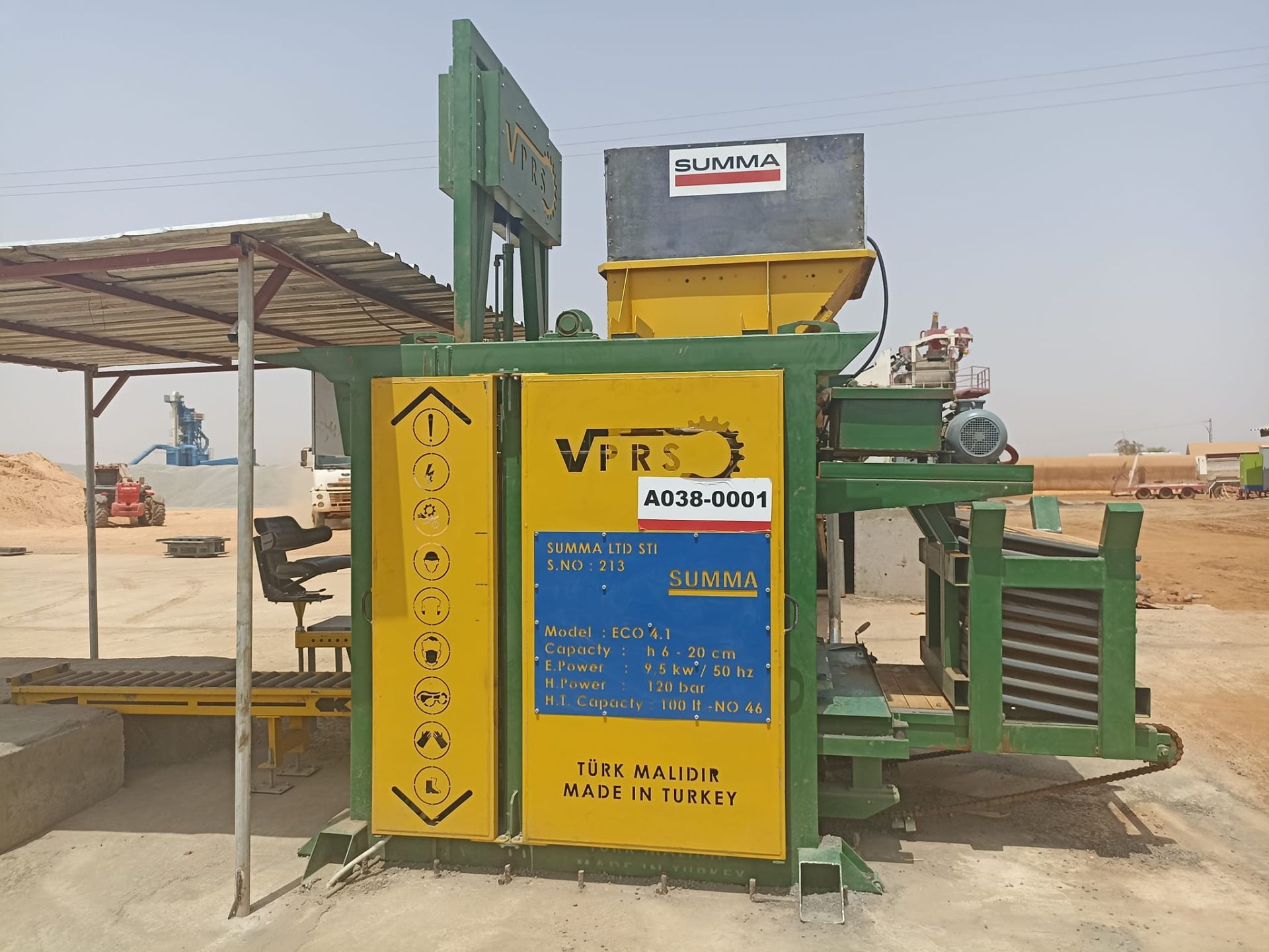 Machine à briquettes semi-automatique - VESS ECO 4.1 - Capacité 4 000 briquettes en 8 h - BEYAZLI GROUP_2