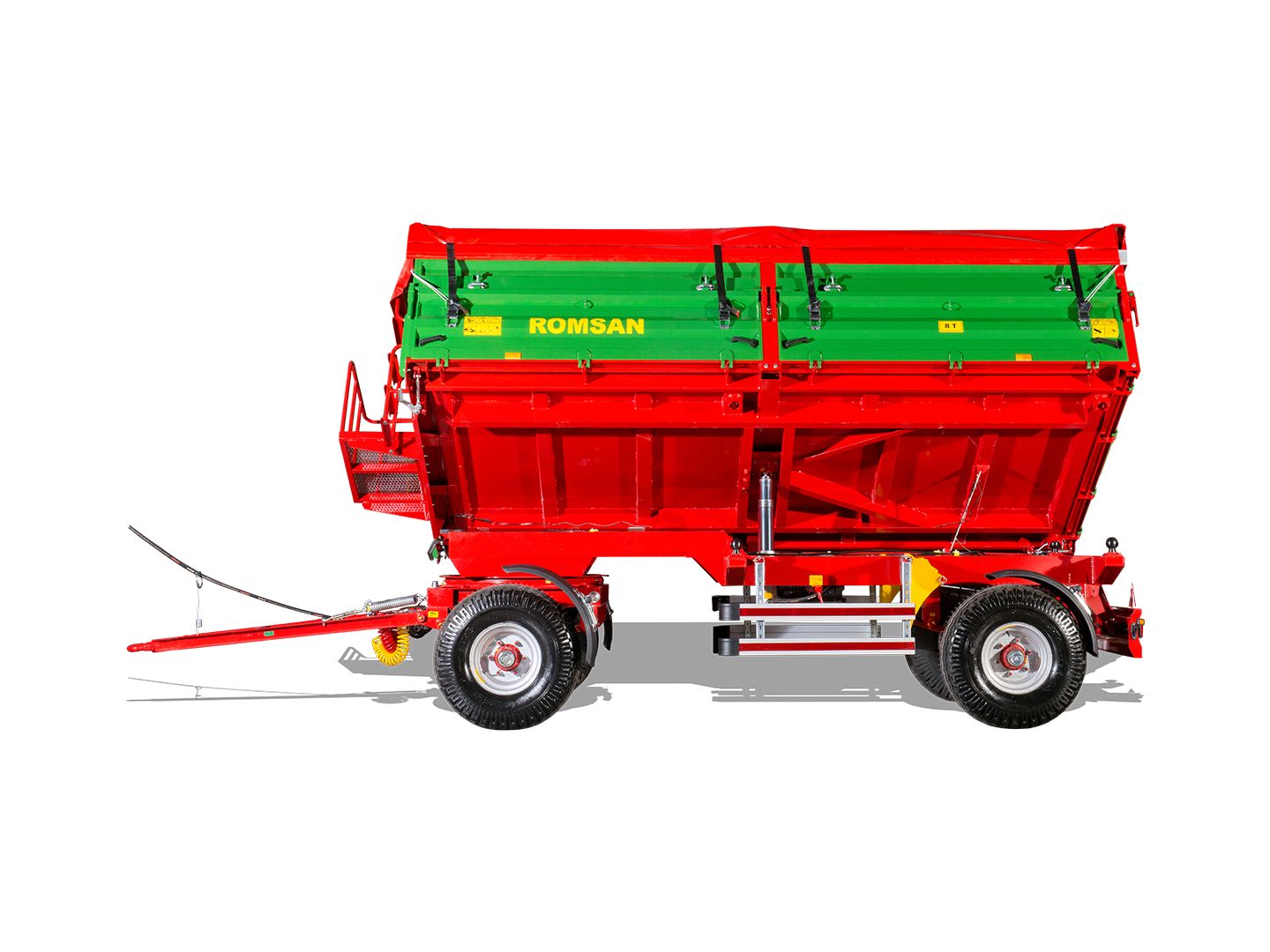 R 80 CSGA benne agricole à double essieu - Romsan - capacité 8000 kg_2
