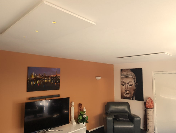 Radiateur infrarouge en aluminium - spots LED intégrés - capteurs anti-surchauffe - finition satinée_2