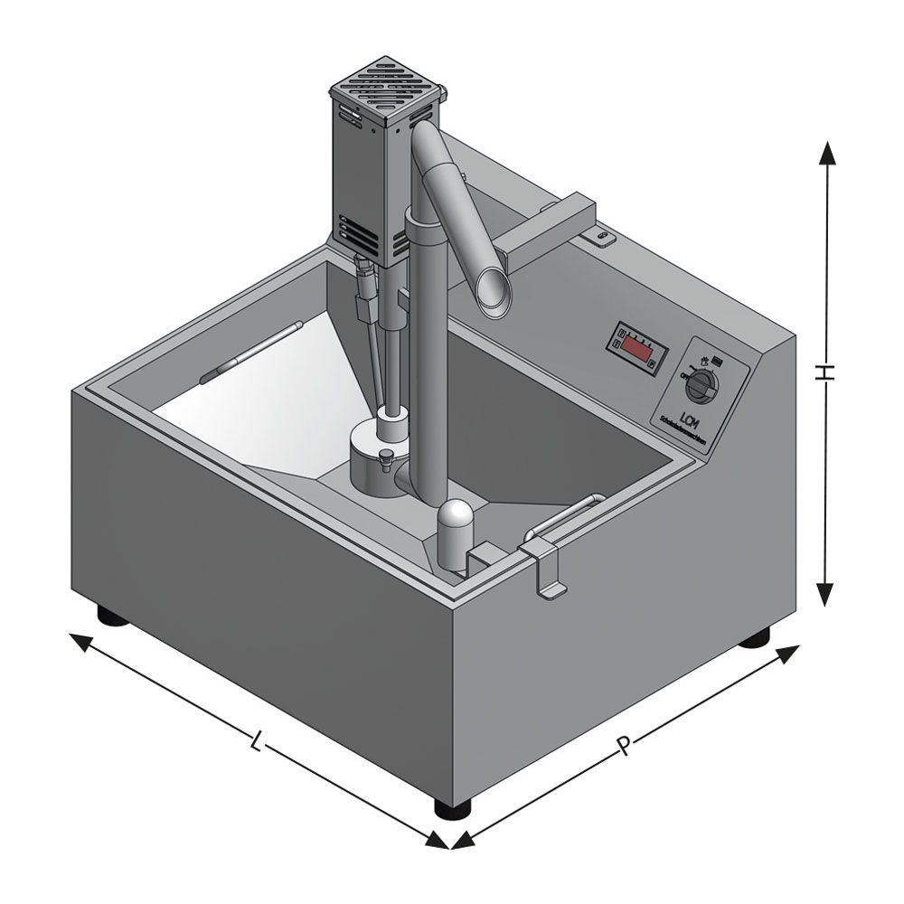 Tempéreuse à chocolat professionnelle LCM 25 - LCM Schokoladenmaschinen GmbH - capacité 25 kg - avec ou sans pompe_2