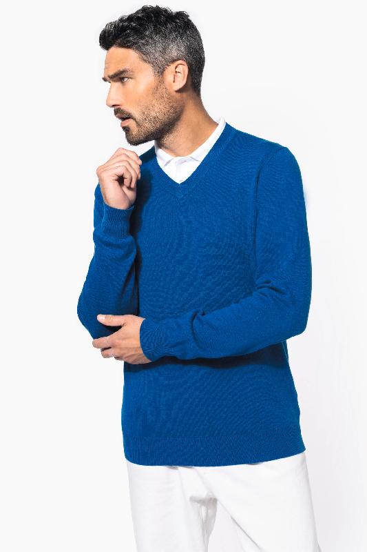 Pullover premium col V - Kariban - Réf: K982 - 330 g/m² - 87% coton, 11% polyamide, 2% élasthanne_2