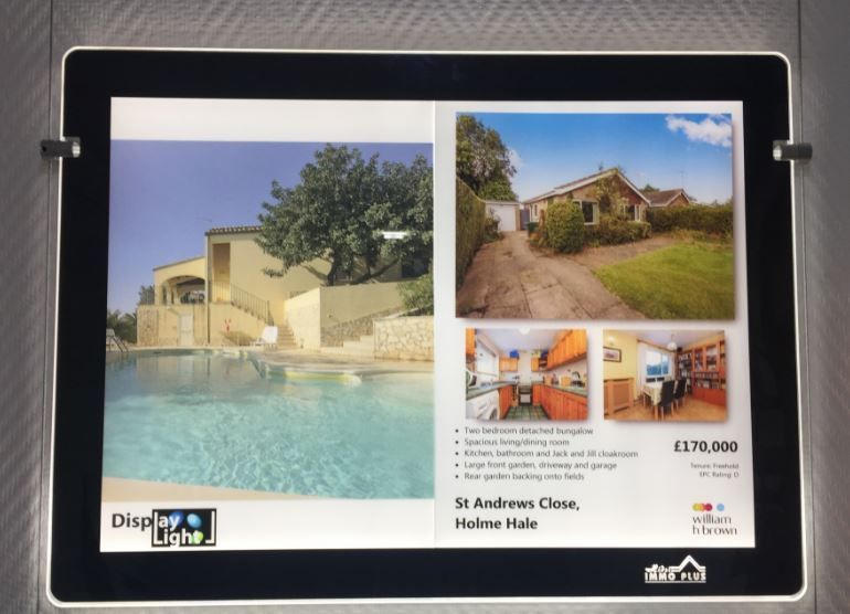 Porte-affiche LED Sublime - Displaylight - Paysage A3 - 7500 Lux, haute luminosité et entretien réduit_2