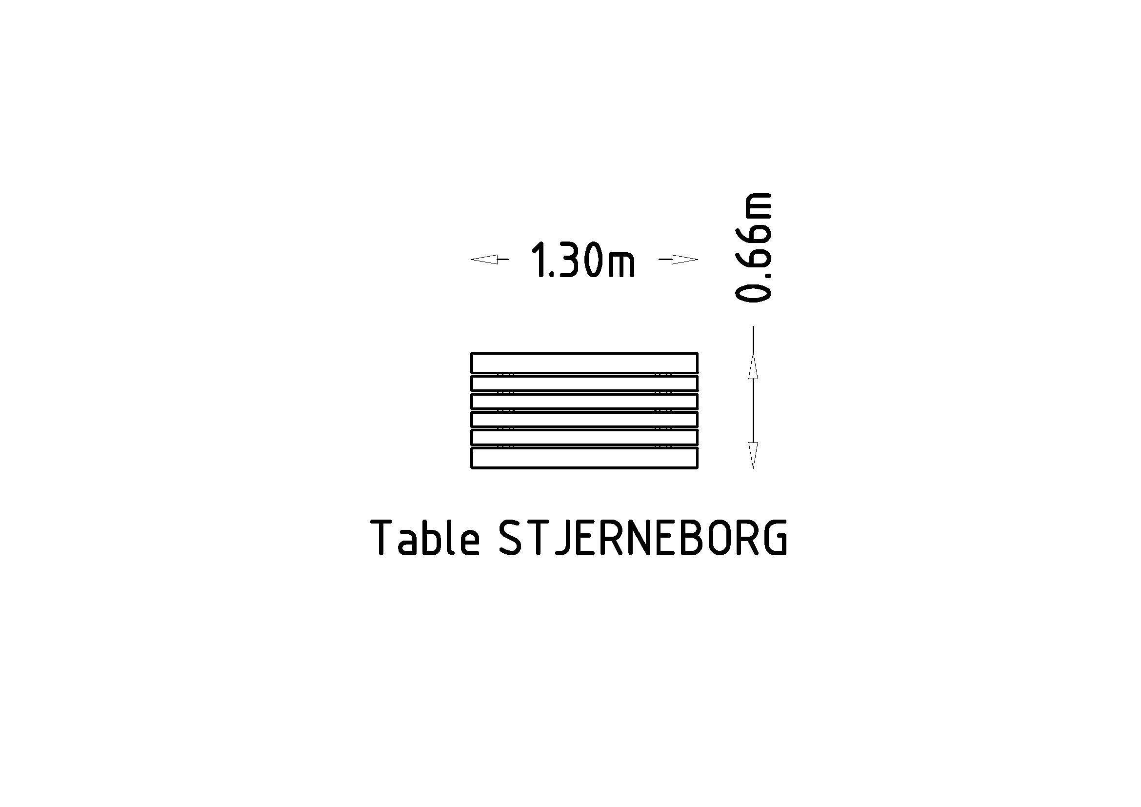 Table publique Stjerneborg réf 8042462 - Hags - montage en 1 heure, longueur 1300 mm, poids 214 kg_2