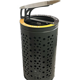 Corbeille tri sélectif 2 x 60 L - modèle bi-flux géométrique ou sphérique - VIGIPIRATE_2