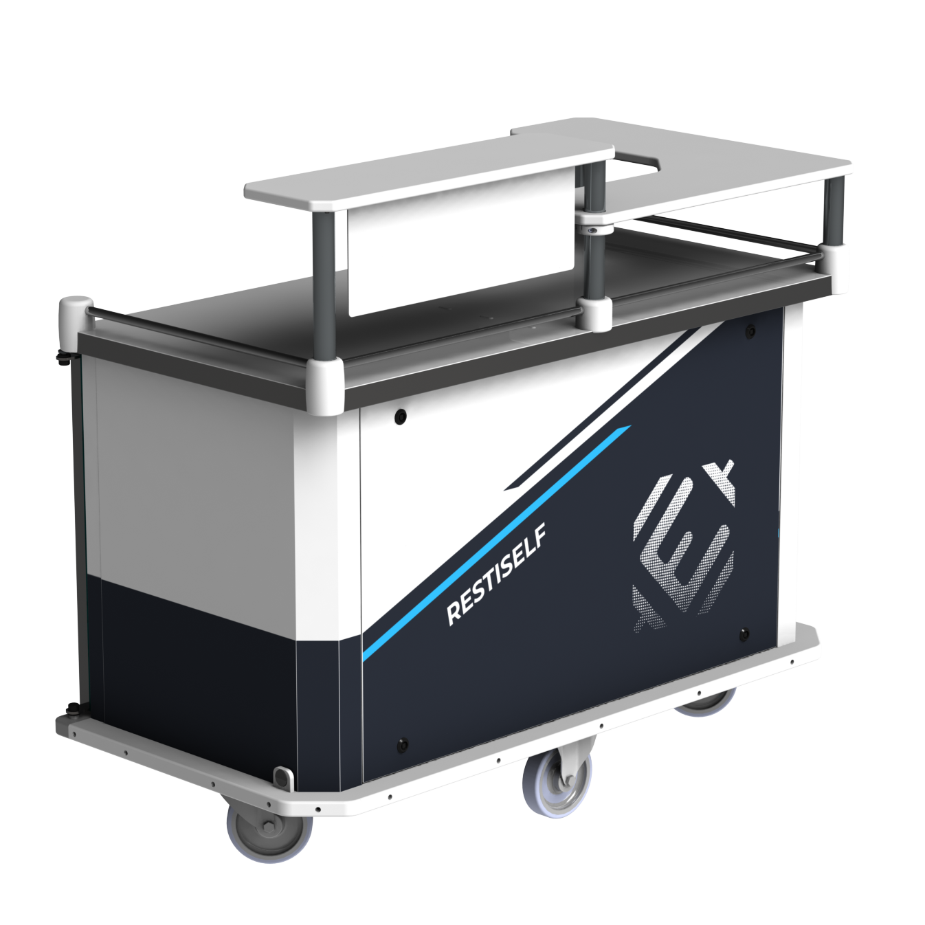 Distributeur de repas en multi-portions maniable et ergonomique - Restiself 4G - 7 niveaux - liaison chaude et froide_2