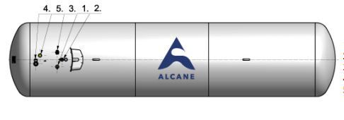 Citerne à gaz pour installation aérienne de grande capacité