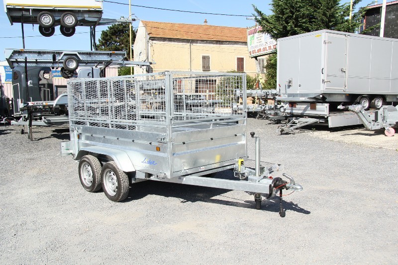 Remorque benne hydraulique pour espaces verts - Lider Robust 34352 PE - châssis galvanisé et équipements intensifs_2