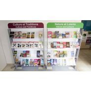 Tourisme - porte-brochure Guinaudeau - hauteur 1200mm ou 1400mm - normes handicap et design ergonomique_2